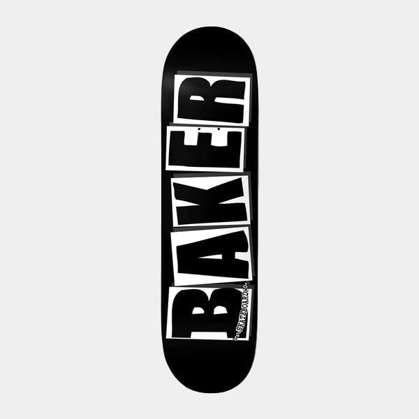 Baker Skateboards Brand Logo Deck 8.125" Black - White