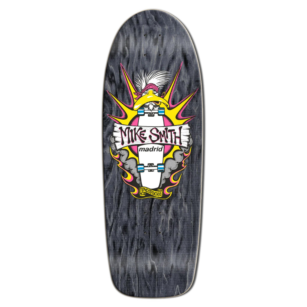 Madrid Skateboard Deck Mike Smith Duck Reissue Black 10.75" x 31"