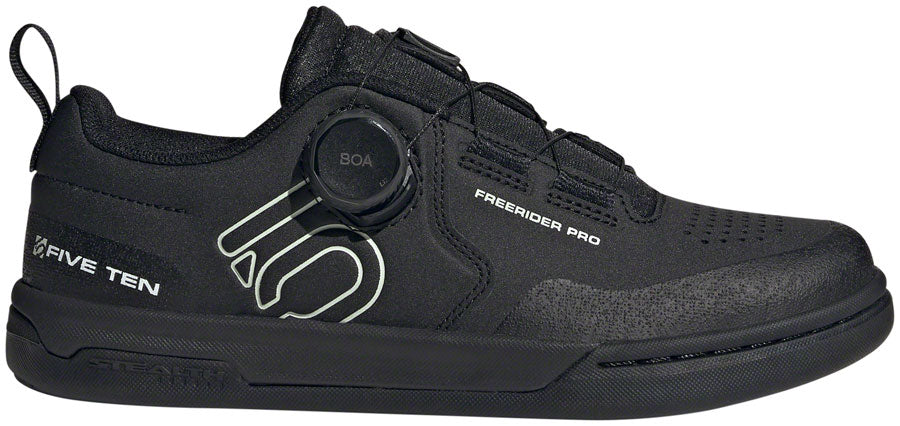 Five Ten Freerider Pro BOA Flat Shoes - Women's, Core Black/Linen Green/FTWR White