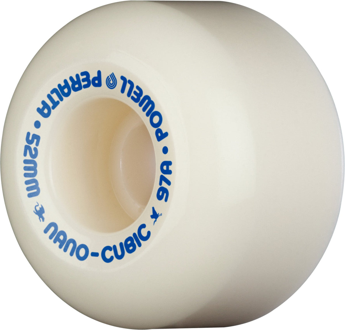 Powell Peralta Andy Anderson Pro Nano Cubic Asymmetrical Shape Dragon Formula Wheels 52x36mm 97A - Off White (Set of 4)