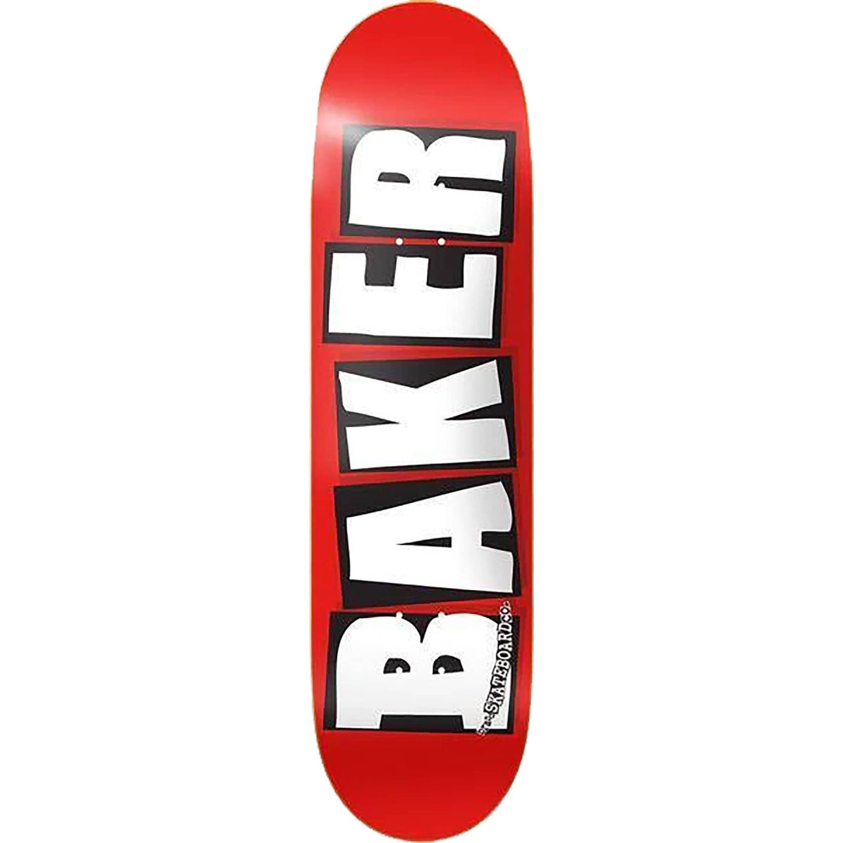 Baker Brand Logo White Skateboard Deck 8"