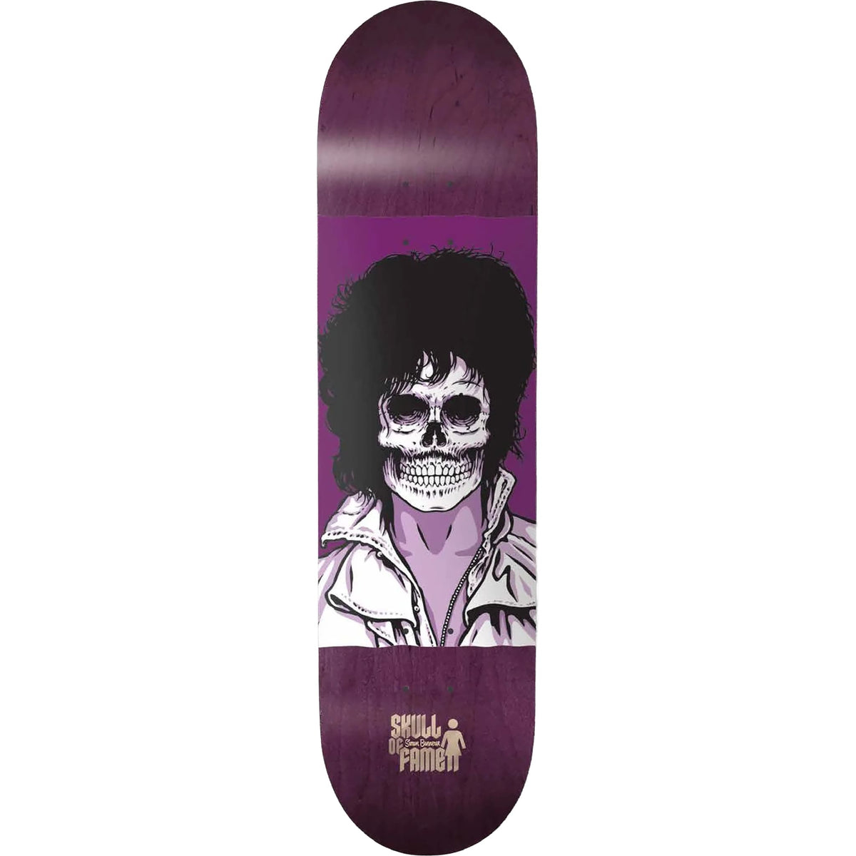Girl Bannerot Skull Of Fame Skateboard Deck 8.25"