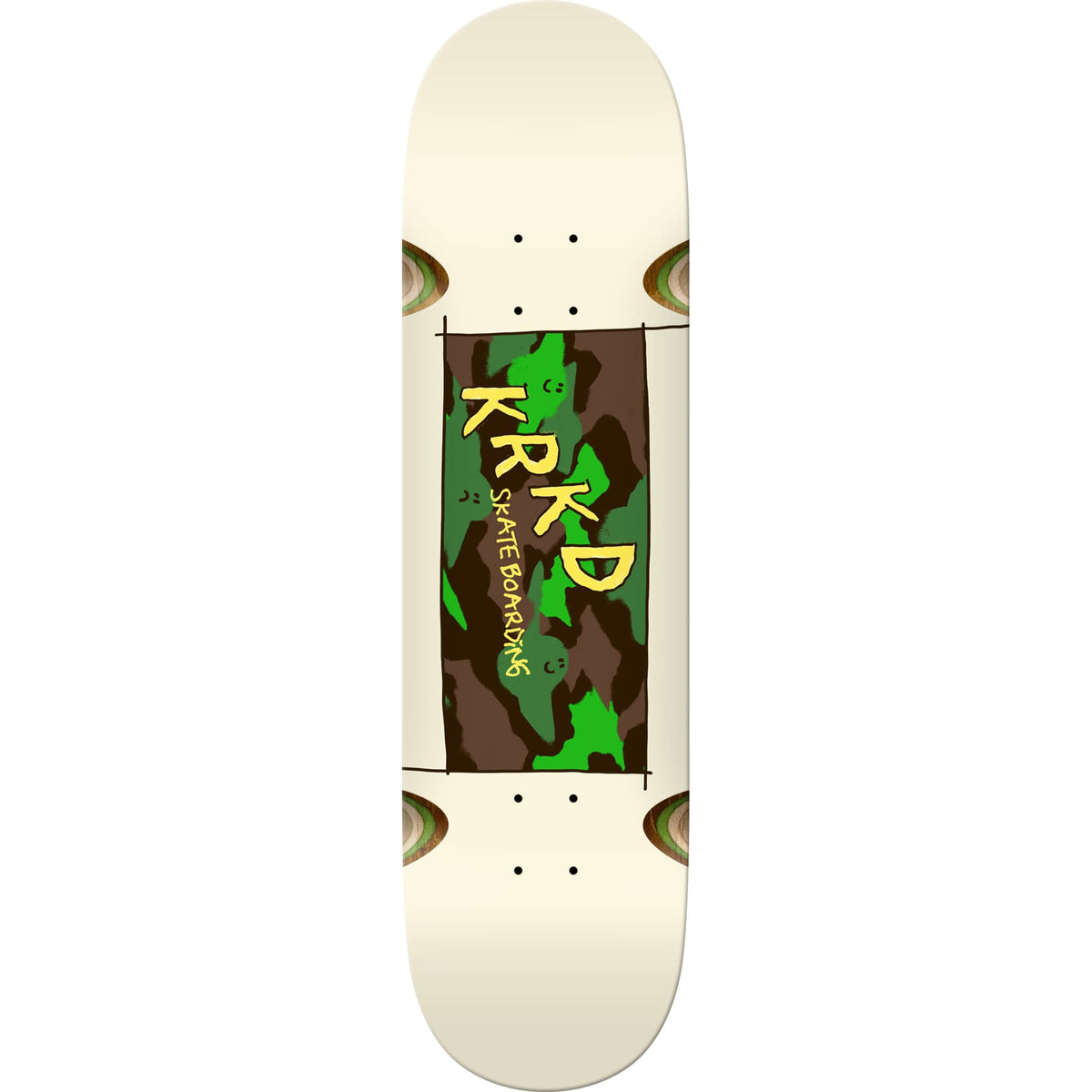 Krooked Team Kamo Wheel Wells Skateboard Deck 8.5"