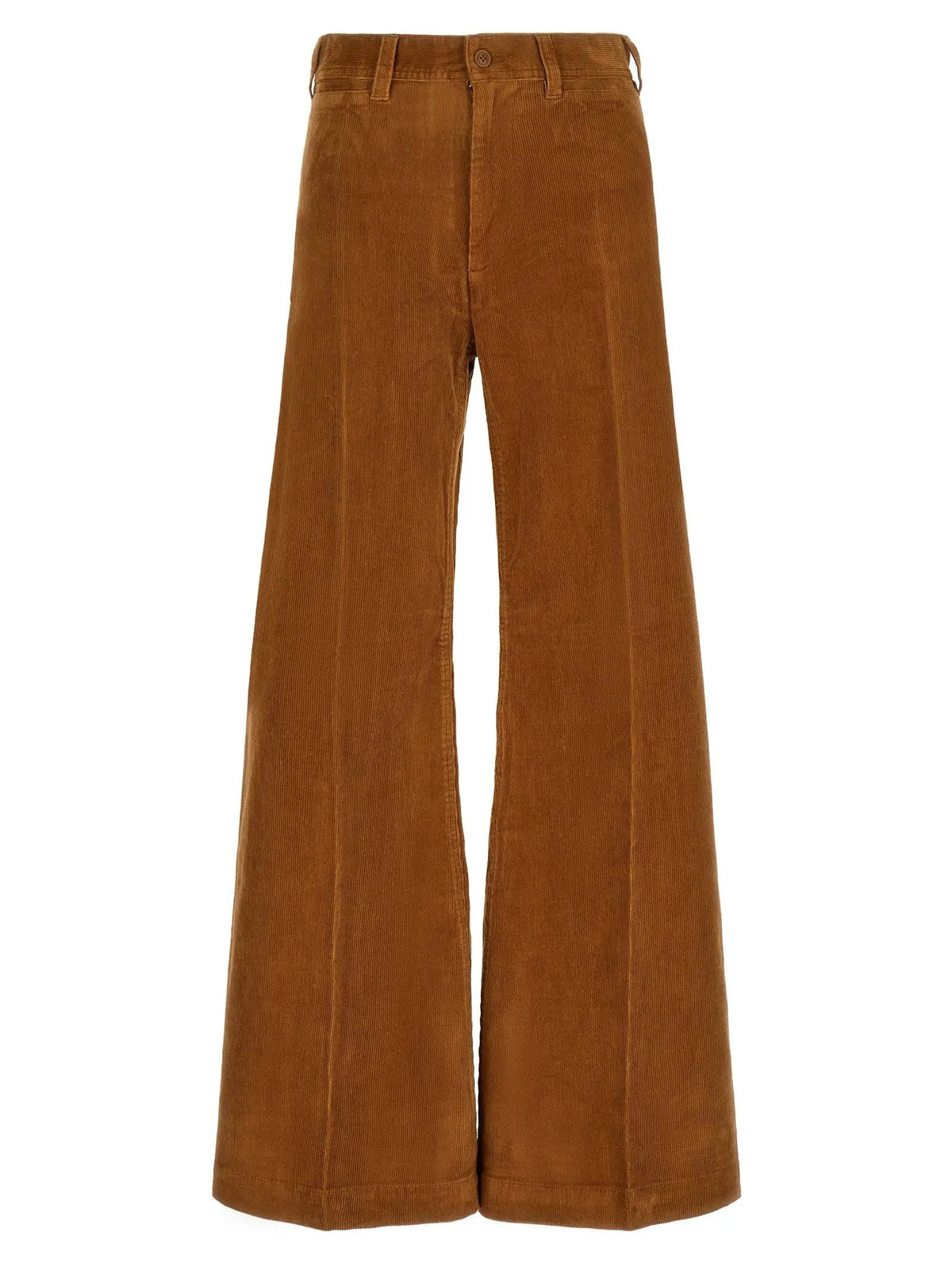 Polo Ralph Lauren Brown Cotton Flared Pants