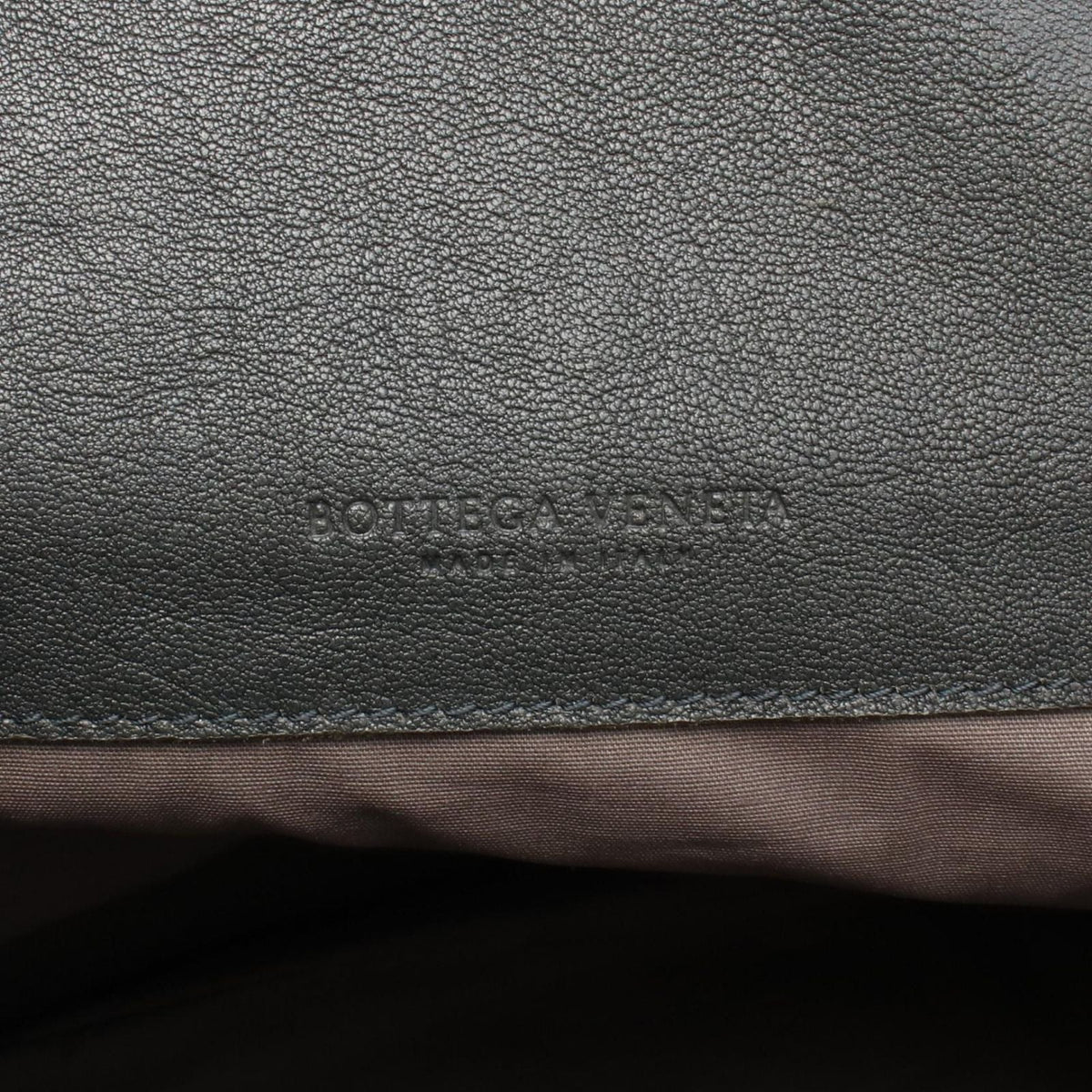 Bottega Veneta Backpack Intrecciato Gray Blue Leather