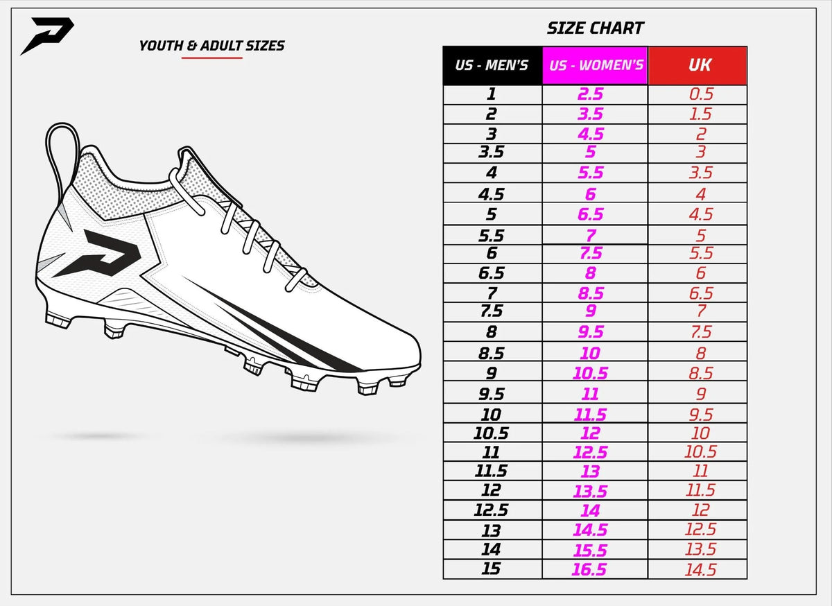 Phenom Elite Youth Velocity 3.0 Football Cleats