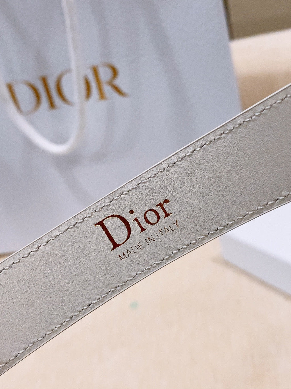 Dior Cannage Belt 25mm Smooth Calfskin 208264